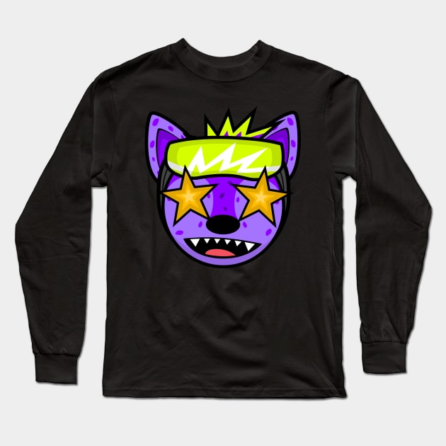 EXCITED HYPER HYENA Long Sleeve T-Shirt by MOULE